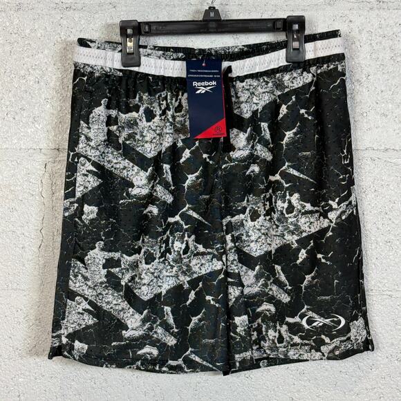 Reebok Other - Reebok Men's Basketball Transition Shorts, black/white small MSRP $55